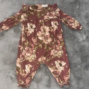 🌈 Angel Dear Bamboo Baby Romper Sz 0/3M Floral